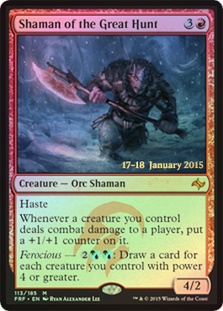 (Promo-Prerelease)Shaman of the Great Hunt/大いなる狩りの巫師